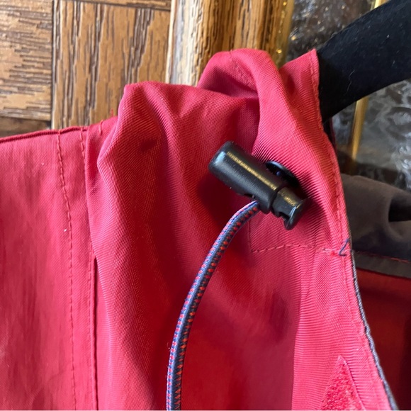 Vintage Gap Red & Blue Hooded Pullover Power Shirt Rain Jacket size Medium Y2K - Picture 4 of 7